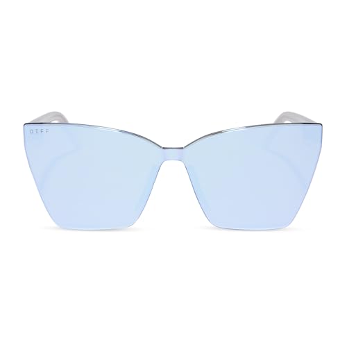 DIFF Goldie Designer Frameless Oversized Cat Eye Sunglasses for Women UV4003