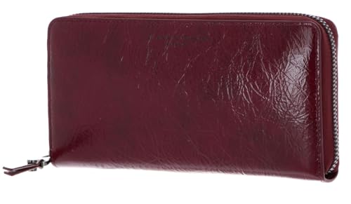 Porte-monnaie Gianni Chiarini Dollaro rouge framboise en cuir premium