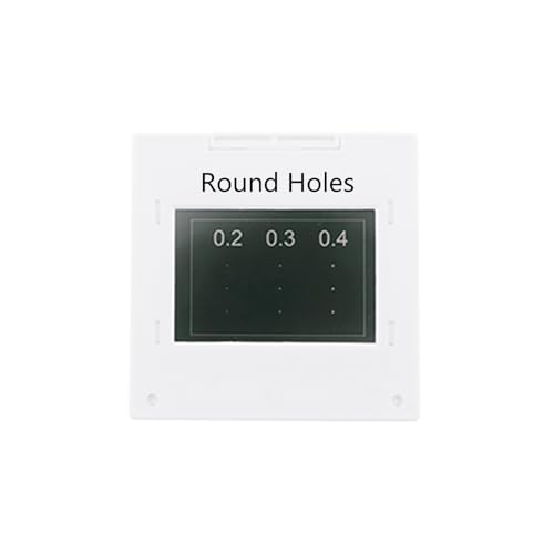 Image of Single Slit Double Slits Poisson Spot Moire Pattern Optical Elements Interference Diffraction Grating Sheet Physical Optics (Round Holes (1pc))