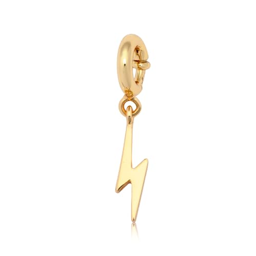 Puffy Lightning Bolt Charm, Customizable Jewelry for Bracelets, Necklaces, Keychains & More