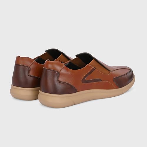 Image of Centrino Office Loafers for Man | Casual Shoes for Men Stylish | Slip-On with Cushioned Insole | Lightweight Comfortable | Loafer Shoes for Men | Hand-Stitched Moccasin Design | Mens Shoes Professional (9517)