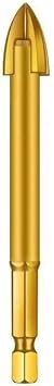 1PC 3-12mm Drill Bit Titanium Ceramic Tile Marble Glass Spear Head Hex Shank Workshop Equipment Power Tools Parts Drill Bits5MM