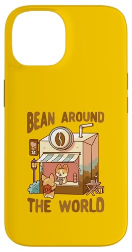 Bean Around The World �R�[�q�[ �J���C�C ���킢�� �ʔ��� �X�}�z�P�[�X iPhone 14 �p