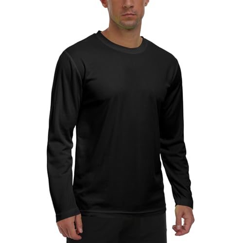 Sun Shirts for Men UPF 50+ SPF Rash Guard Long Sleeve UV Protection Lightweight Quick Dry Fishing Running HH24010
