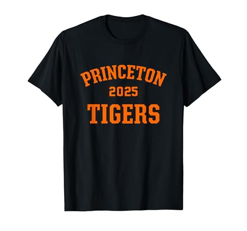 Princeton Tigers High School Arch 2025 T-Shirt, Men, Black, Small