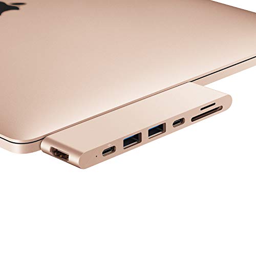 Purgo USB C Hub Adapter Dongle for MacBook Air 2020/2019/2018 with 4K HDMI