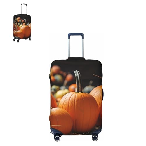Luggage Cover Elastic Suitcase Cover Protector Fall Pumpkins Luggage Covers Travel Suitcase Covers Carry On Luggage Sleeve Suitcase Baggage Cover for Adult Travel