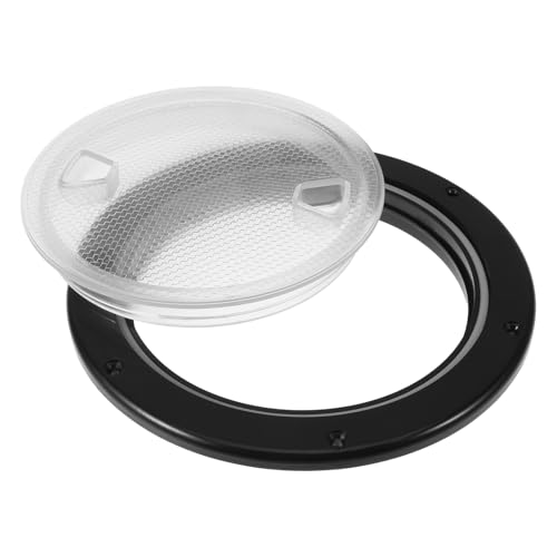 Trappe d'inspection marine ronde Toyvian en ABS noir pour pont de bateau