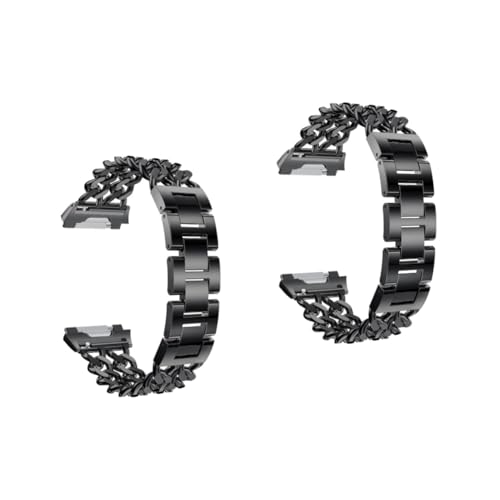 Bracelet en acier inoxydable noir résistant à la rouille pour montre denim élégante