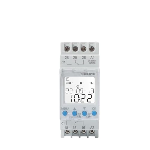 Digital Weekly Time Switch ESRD-TPD2 interrupteur horaire programmable 2 canaux - 2