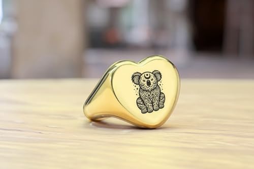Bague koala cœur en argent, le témoin de vos sentiments - 2