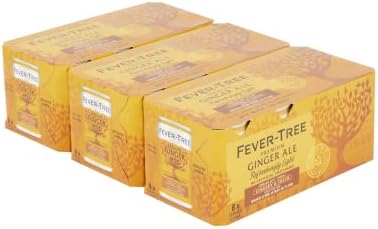 Fever-Tree Refreshingly Light Ginger Ale 8 x 150ml (Pack of 3, Total 24 cans)