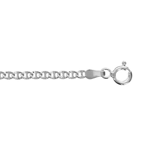 1001 Bijoux Bracelet argent 925‰ maille marine lapidee 18cm + écrin (offert) + Certificat d'Authenticité Argent 925‰