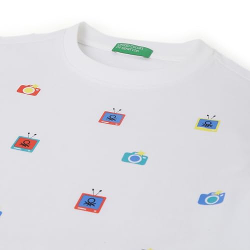 Image of United Colors of Benetton Round Neck Printed Pattern T-Shirt