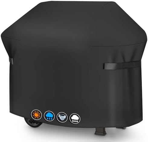 Sonharlar Grillabdeckung Wetterfest 132 cm - 7106 Grillabdeckungen für Weber Spirit 300 Serie, PU abdeckhaube für Weber Spirit E310, E315, E330 and Spirit ii E310(132 L x 66 W x 10