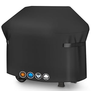 Sonharlar BBQ Cover 121 CM 7138 Grill Barbecue Cover for Weber Spirit 200 Series Gas Grill Heavy Duty & Waterproof, PU Cover for Weber Spirit II 200 Series, Spirit II E210 (121 L x 45 W x 106 H cm)