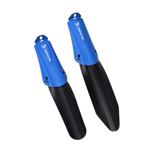 Yiju 2Pcs Bike Mudguard Set Bicycle Mudguard Set Waterproof Thicken Mudflaps Tire Front Rear Mud Guards for Traveling Beach Bikes, Blue