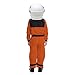 Spooktacular Creations Orange Astronaut Costume with Helmet, Space Suit for Toddler with Movable Visor, Kids Astronaut Halloween Costume for Cosplay, Party Favor Supplies (Medium, 8-10 yrs)
