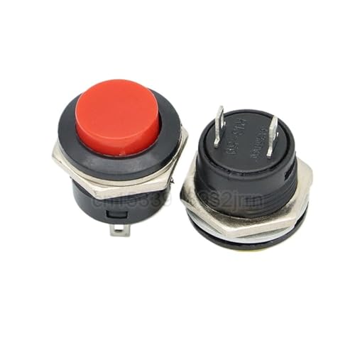 Bouton-poussoir 16mm momentané à réinitialisation automatique bleu R13-507