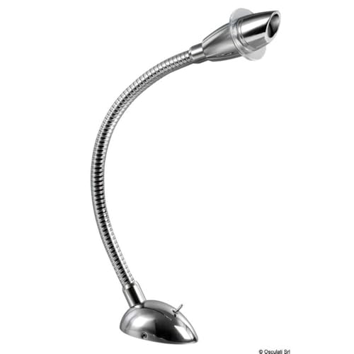OSCULATI Lecteur de Carte 12/24 V Lampe Liseuse Inox Poli Miroir