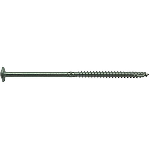 Greatest Product #15 x 6" Construction Lag Screw Stainless Steel T-30 Torx/Star Drive Heavy Duty Stainless Steel Lag Screw Far Superior to Common Lag Screws - Modified Truss Washer Head - 300 Screw Count