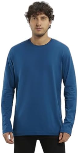 Jockey AM95 Men Super Combed Cotton Rich Solid Round Neck Full Sleeve T-Shirt Regular Fit