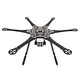 S550 Hexacopter Frame Kit PCB Center Plate 6-Axis 550mm Wheelbase Drone Frame with Carbon Fiber Landing Gear for FPV/Aerial Photography