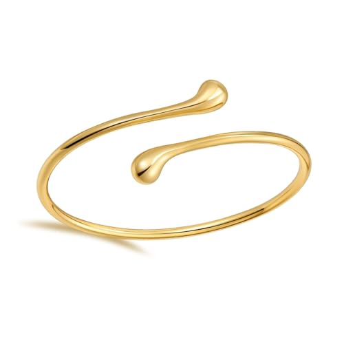 ZesNxj Oberarmreif Gold, Armreifen Gold Damen, Minimalistisches Klassiker Armreif Oberarm für Frauen Mama Tochter Liebhaber Freunde