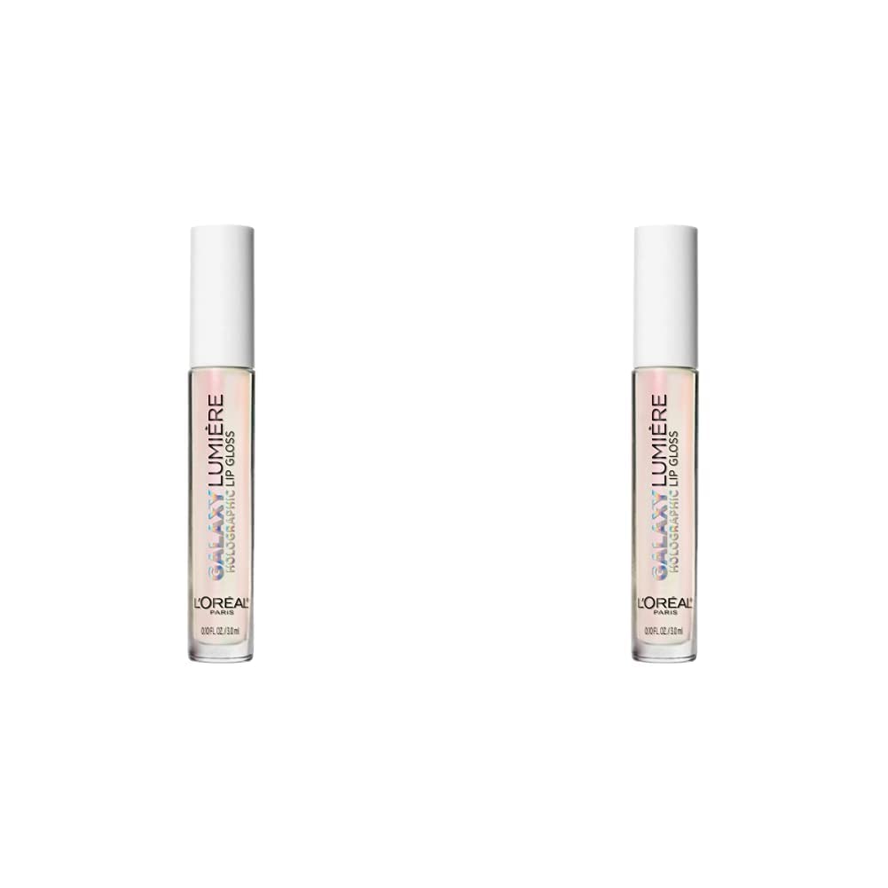 L'Oreal Paris Makeup Infallible Galaxy Lumiere Holographic Lip Gloss, Loaded with