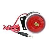 1 alarme intérieure filaire 120 dB, antivol, for ascenseur, distributeur automatique de billets, 12 V, matériau ABS.