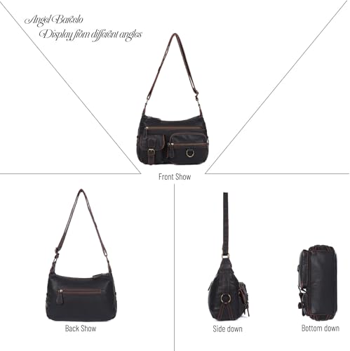 Angel Barcelo Cross body Shoulder Bag Women Soft PU Leather Purses and Handbags3