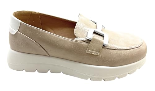 Buonarotti Mocasin Mujer Cadena Relax MYSOFT - 1585701636066 Color BEIG Talla 41