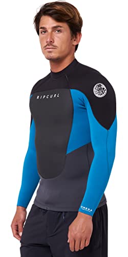 Chaqueta de traje de neopreno Rip Curl para hombre Omega manga larga 1.5mm azul talla XL miniatura 3
