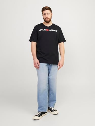 Jack & Jones Jjecorp Logo Tee Ss Crew Neck Noos Pls Camiseta, Black, 3XL Grande