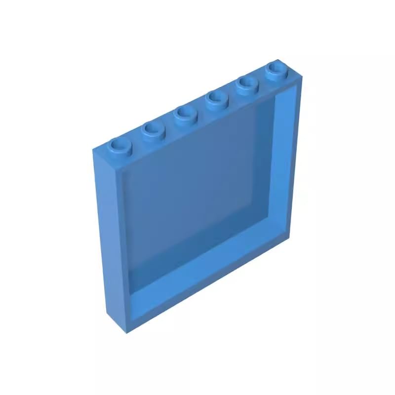 Gobricks 59349 Door Panel 1x6x5 10 Pieces GDS-773 Compatible with Lego Building Blocks Color:Medium Blue