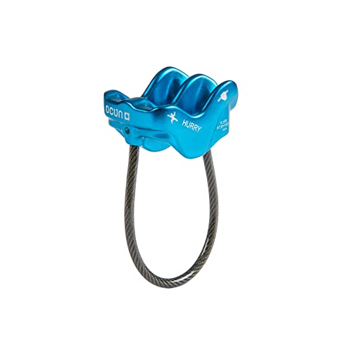 Ocun Hurry Rock Climbing Gear Ascender and Rappelling Descender Belay Device, Blue