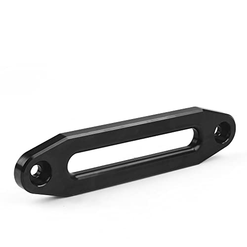 STANDOUTELROAL (Black) Hawse Style Winch Fairlead Car Hawse Winches Fairlead for Automotive Anchor Cables UTV 4000-6000 lb Winch 6 inch (152mm) Mount Smooth