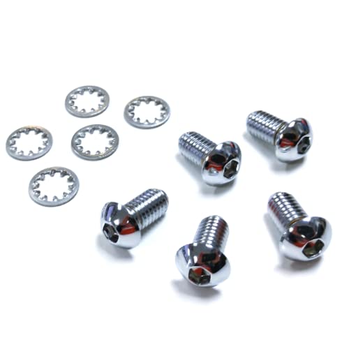 Bolt Kit, 3/8, for Rear Rotor (5 Bolts), Chrome