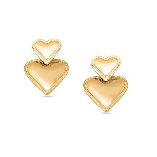Image of Rubans Demi Fine Stainless Steel Drop Earrings Daily Gift for Women & Girls