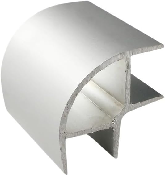 50cm RV Aluminum Corner Profile wall Cabinet Rounded Corner Transition Living Room Matching Cabinet Caravan(Large Double Opening)