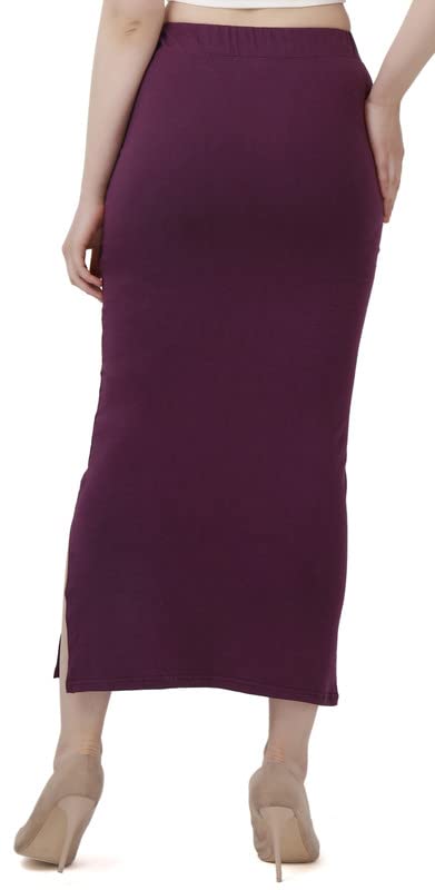 Image of Lycra Blend Cotton Saree Shapewear Petticoat for Women and Girls, Skirts Shapewear Dress for Saree