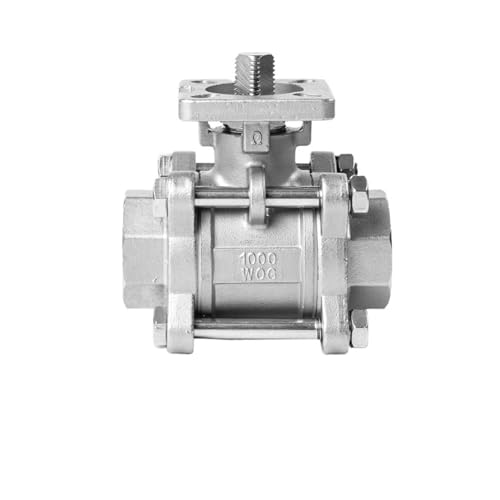 Vanne à bille DN25 inox 304 à filetage interne avec plateforme de commutation - 5