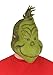 Fun Costumes Deluxe Dr. Seuss The Grinch Costume Mask for Adults - Full Head Latex Character Mask, Mesh Eyes & Mouth Slits ST