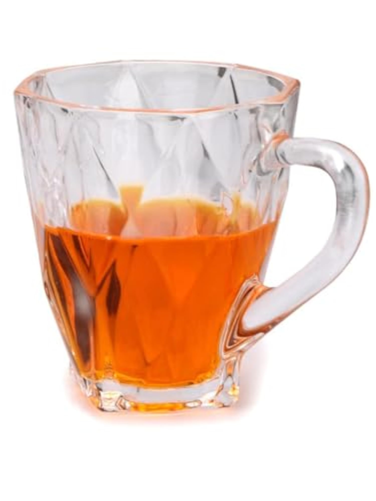 Clear Glass Coffee & Tea Cup Set (140 Ml), Pack of 2