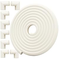 Safety Baby Edge Corner Guards Protector Set, 4.4M/14.5ft Edges Protector + 8 Corner Guards for Kids Foam, Furniture and Tables Child Baby Proof Bumpers, Pre-Taped for Direct Use