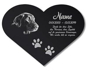 Paule Black Herz Gedenktafel S10AD100001 40x30