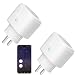 Produktbild Jinvoo Matter Smart Mini Stecker 16A 3600W Leistungsmesser funktioniert mit Echo kompatibel mit iOS/Android Home Assistant Hub ist erforderlich Zertifiziert wei (2-Pack)