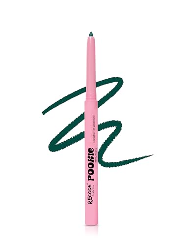Image of Recode Green Pookie Kajal 0.3G,Smooth & creamy application,Lightweight,Smudge Proof Kajal,Perfect for everyday makeup looks