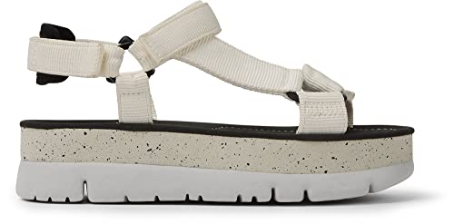 Camper Oruga Up K200851, Sandalo Donna, Natura Bianca 007, 36 Eu - 2
