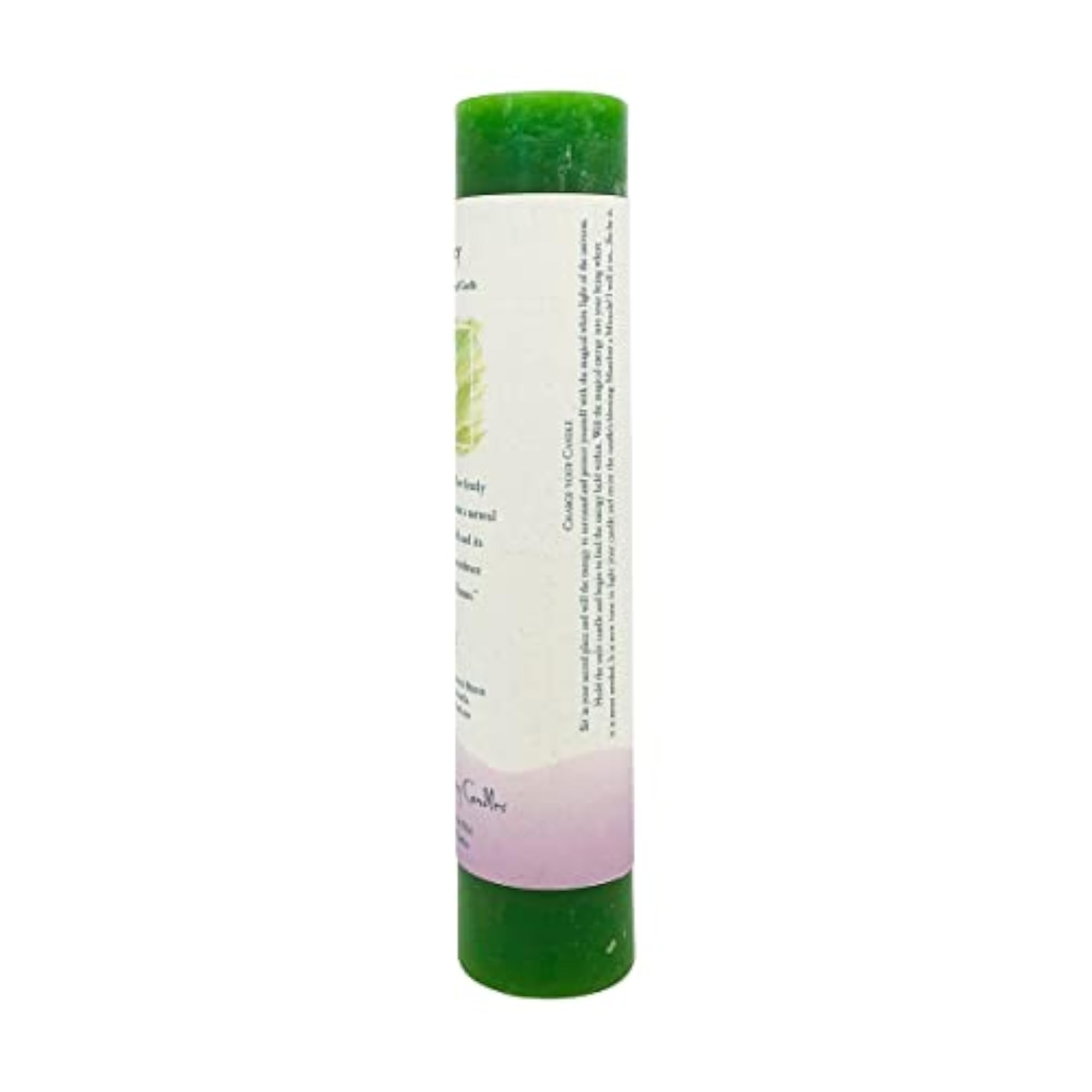 Reiki Charged Herbal Magic Pillar Candle - MONEY, Aromatherapy